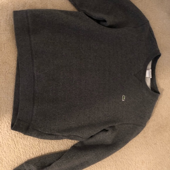 Lacoste Sweatshirt Crewneck dark grey brushed - Picture 3 of 7